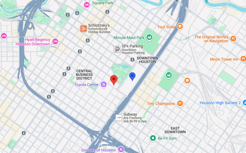 Hilton Americas-Houston map